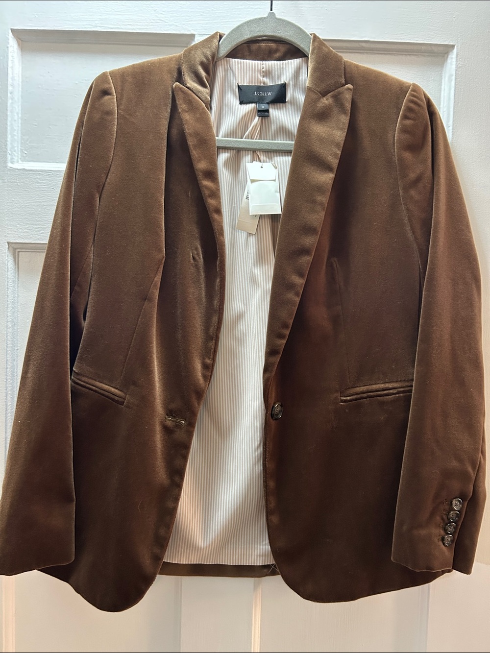 J. Crew Brown Velvet Blazer